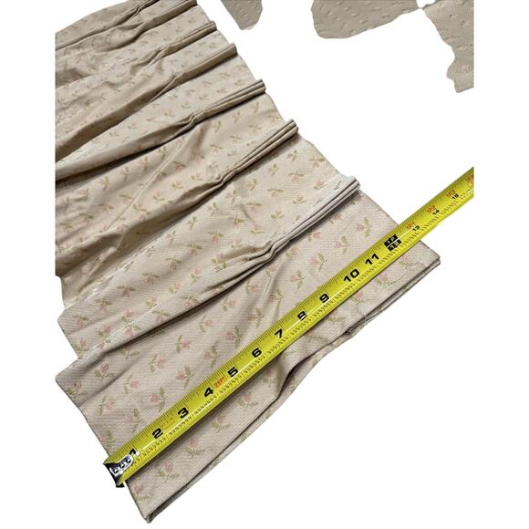 Vtg Beige Drapery/PatchWork Material,fabric,pink Tulip Flowers CottageCore Grany - Picture 7 of 8